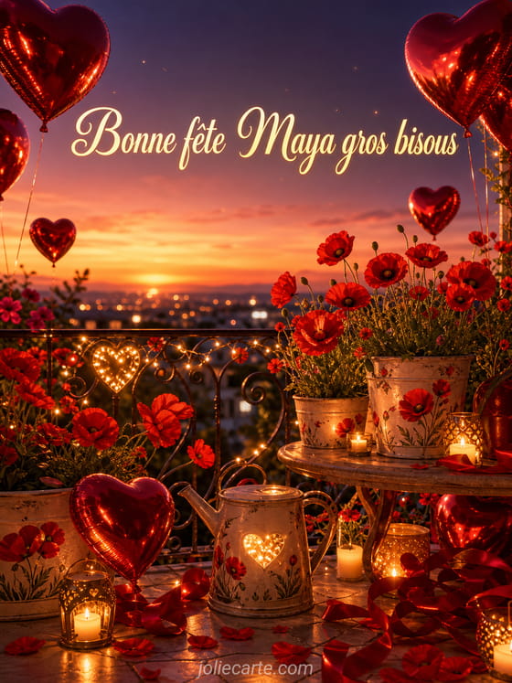 Carte bonne fête Maya