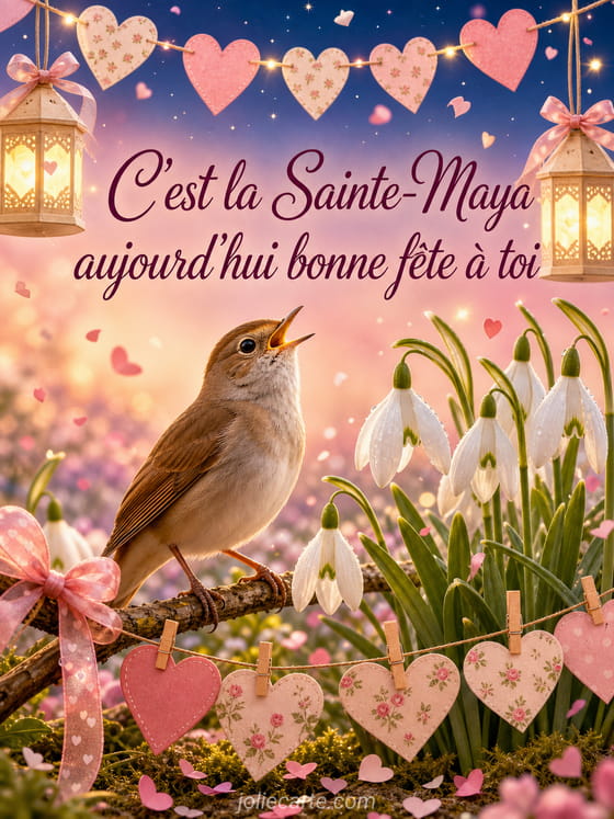 Carte bonne fête Maya