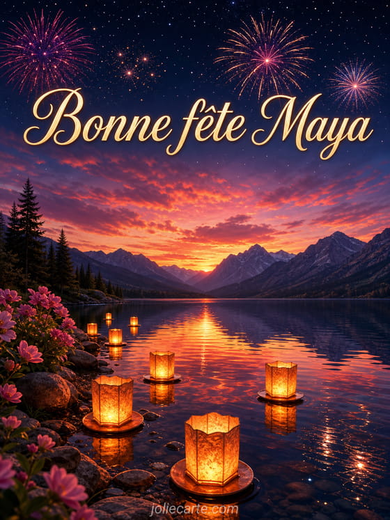 Carte bonne fête Maya
