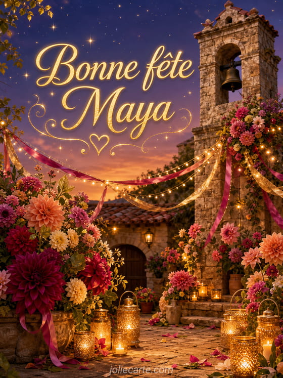 Carte bonne fête Maya