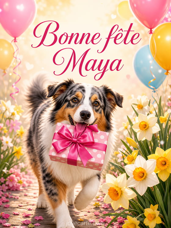 Carte bonne fête Maya
