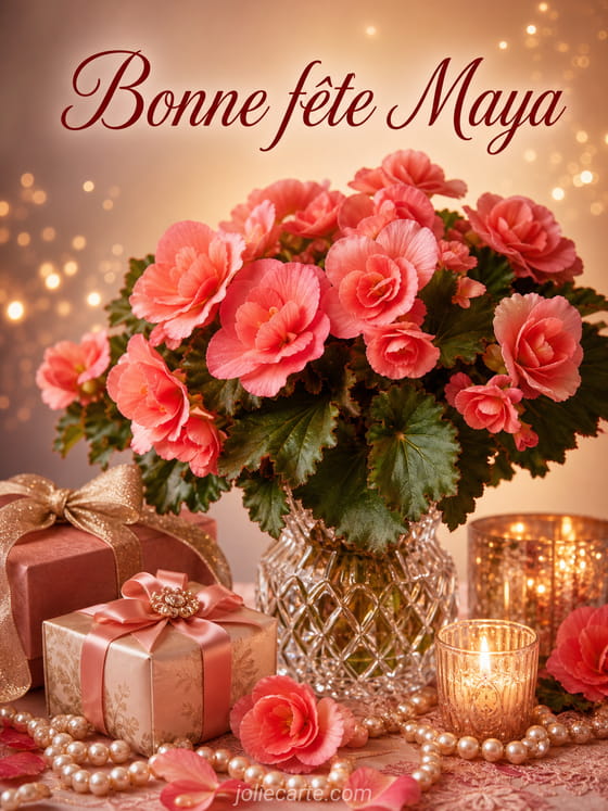 Carte bonne fête Maya