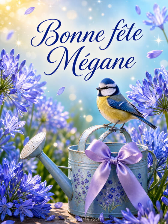 Carte bonne fĂȘte MĂ©gane