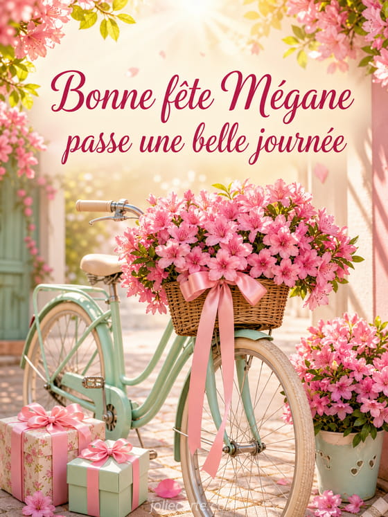 Carte bonne fĂȘte MĂ©gane