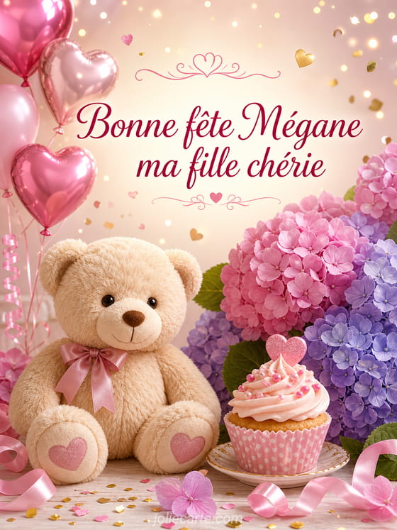 Carte bonne fĂȘte MĂ©gane