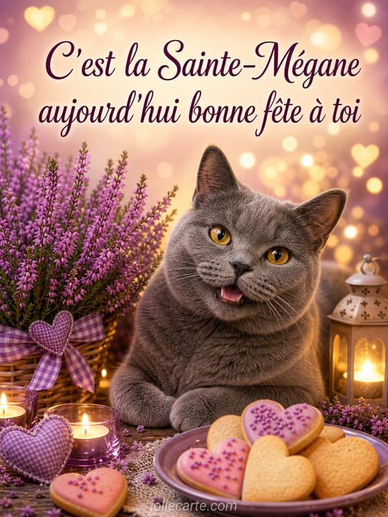 Carte bonne fĂȘte MĂ©gane