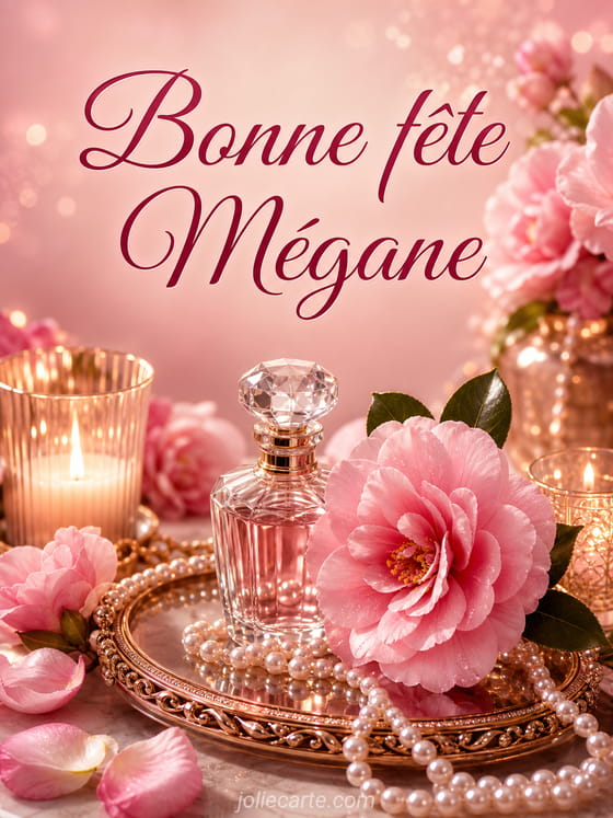 Carte bonne fĂȘte MĂ©gane