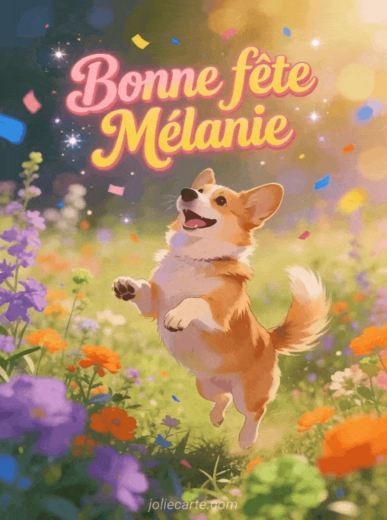 Bonne fête Melanie - Melanie gif bonne fete gratuit