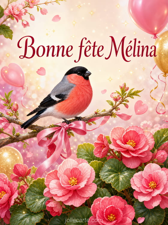 Carte bonne fête Mélina