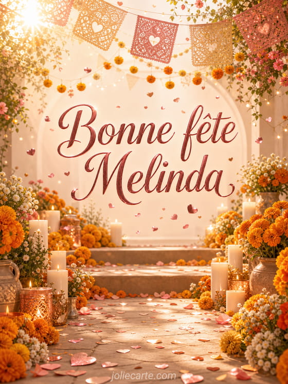 Carte bonne fĂȘte Melinda