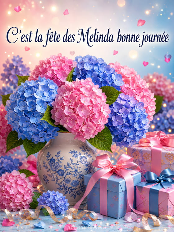 Carte bonne fĂȘte Melinda