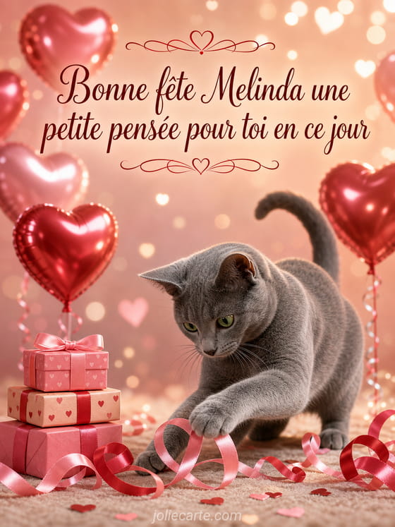 Carte bonne fĂȘte Melinda
