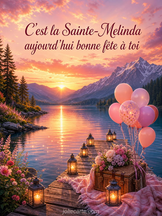 Carte bonne fĂȘte Melinda