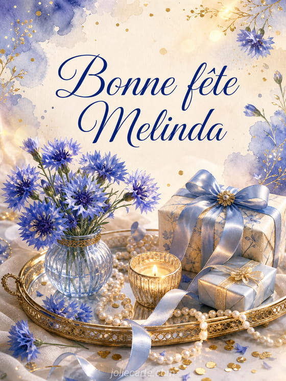 Carte bonne fĂȘte Melinda