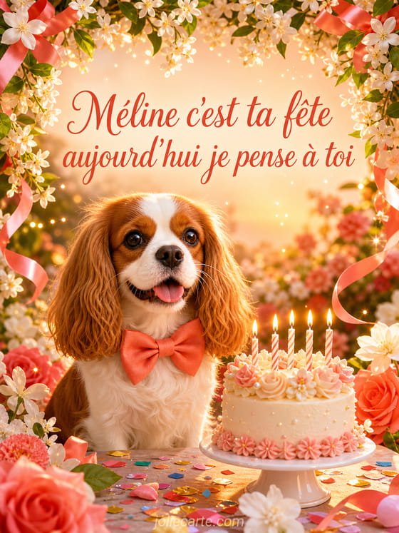 Carte bonne fête Méline