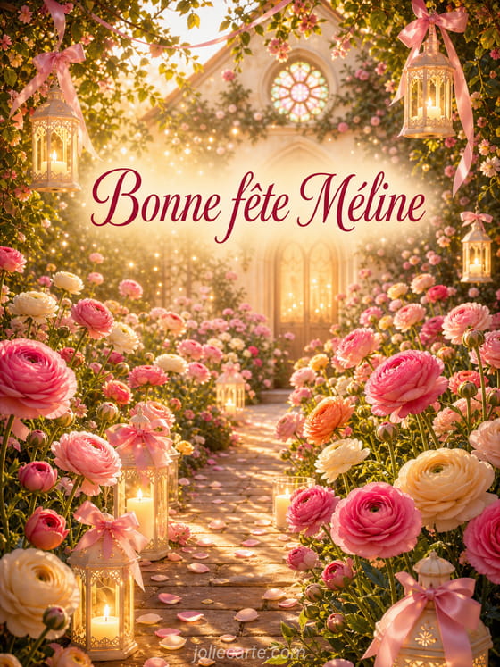 Carte bonne fĂȘte MĂ©line