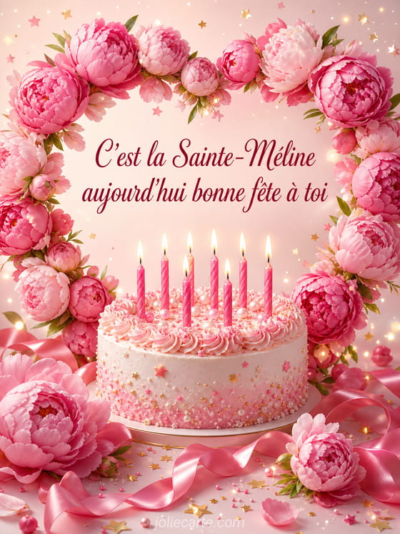 Carte bonne fĂȘte MĂ©line