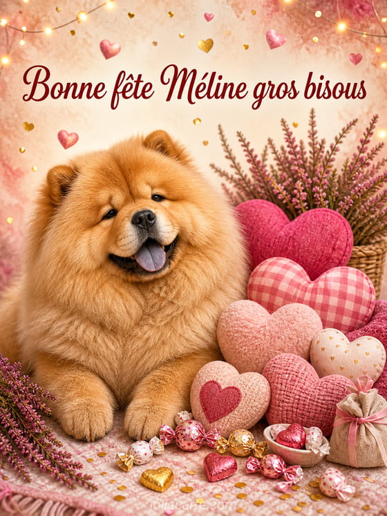 Carte bonne fĂȘte MĂ©line