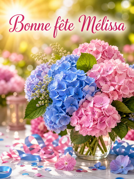 Carte bonne fête Mélissa
