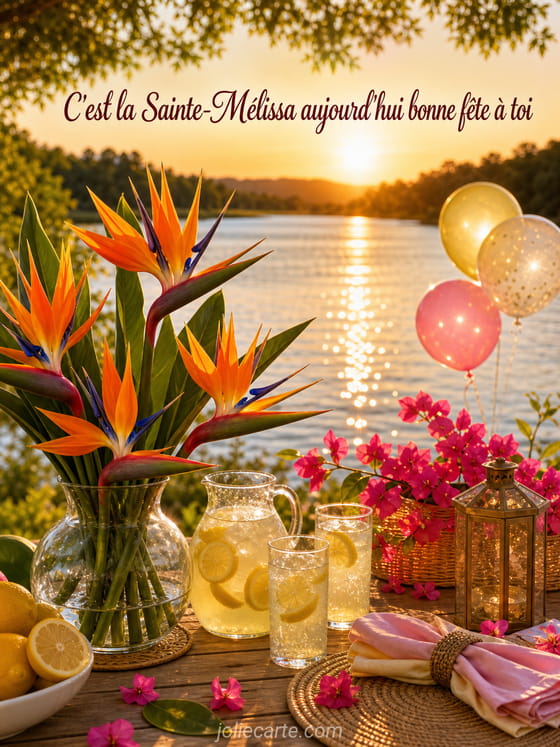 Carte bonne fête Mélissa