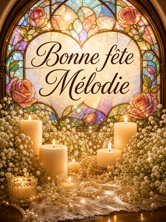 Carte bonne fĂȘte MĂ©lodie