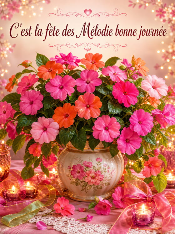 Carte bonne fĂȘte MĂ©lodie