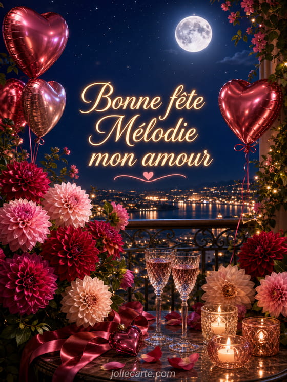 Carte bonne fĂȘte MĂ©lodie