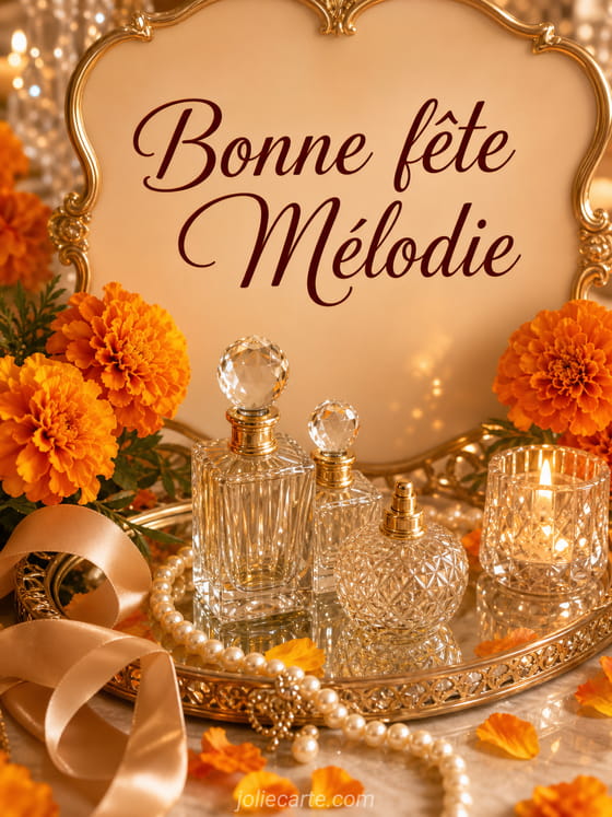 Carte bonne fĂȘte MĂ©lodie