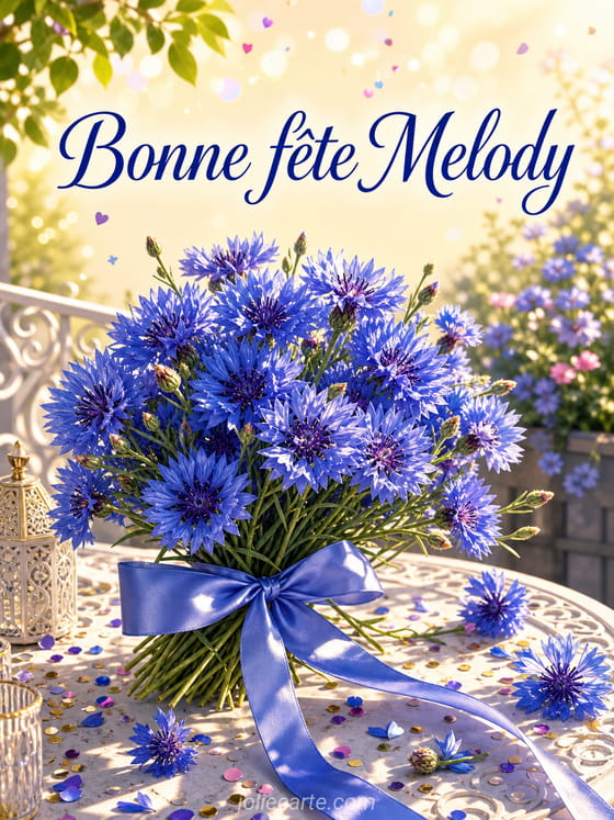 Carte bonne fĂȘte Melody