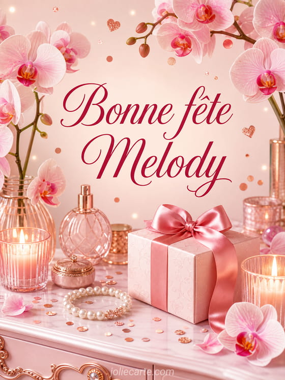 Carte bonne fĂȘte Melody