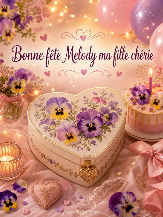 Carte bonne fĂȘte Melody