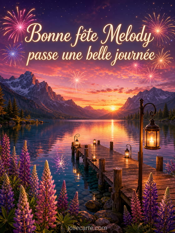 Carte bonne fĂȘte Melody