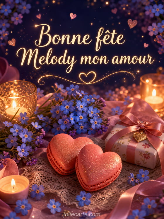 Carte bonne fĂȘte Melody