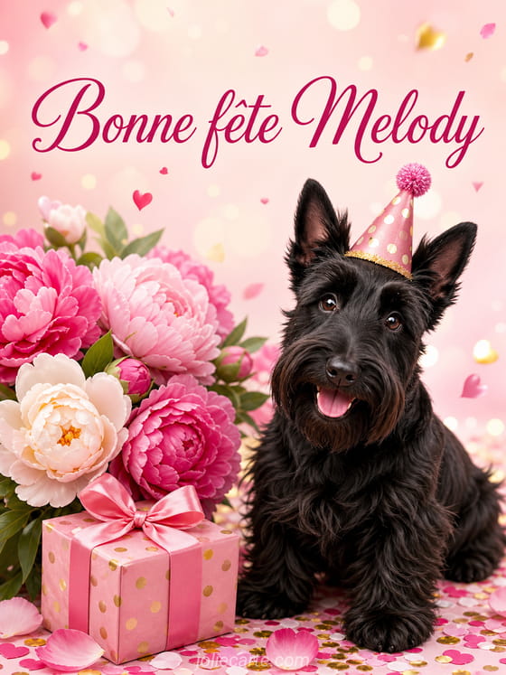 Carte bonne fĂȘte Melody