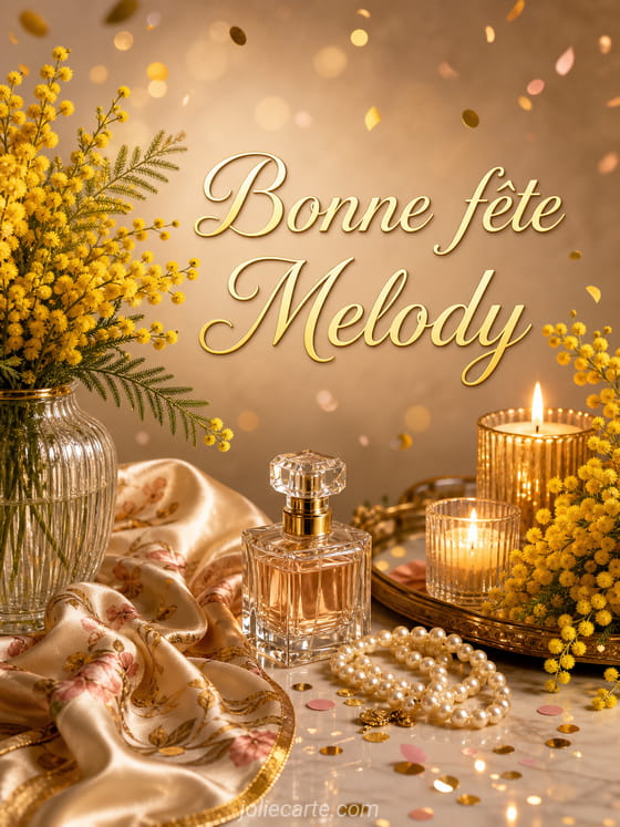 Carte bonne fĂȘte Melody