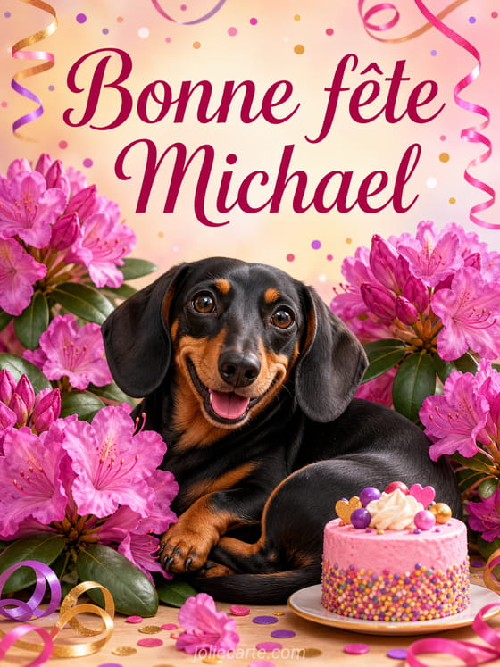 Carte bonne fĂȘte Michael