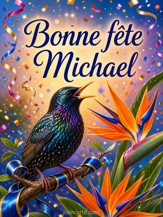 Carte bonne fĂȘte Michael