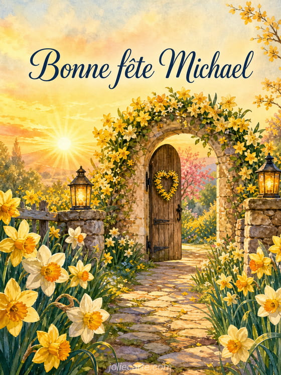 Carte bonne fĂȘte Michael