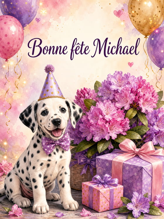 Carte bonne fĂȘte Michael