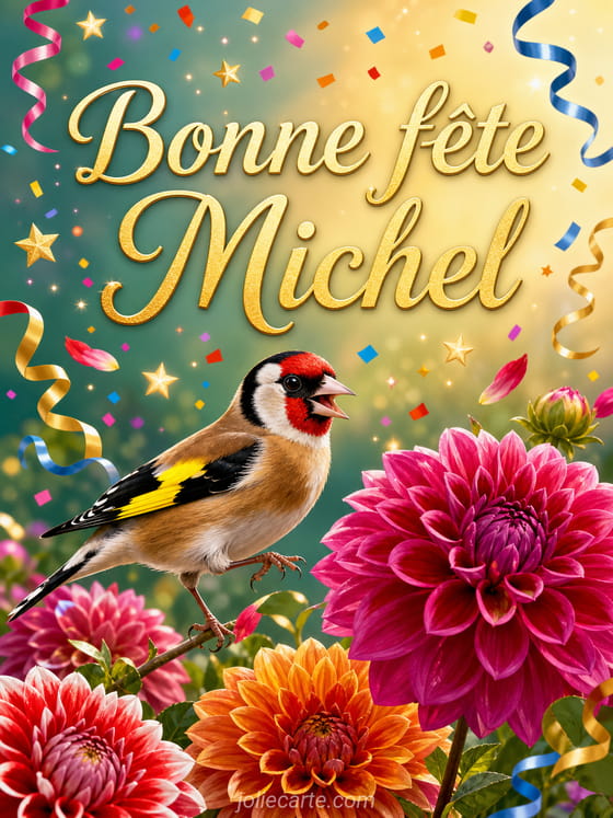 Carte bonne fête Michel