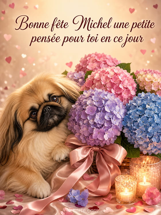 Carte bonne fête Michel