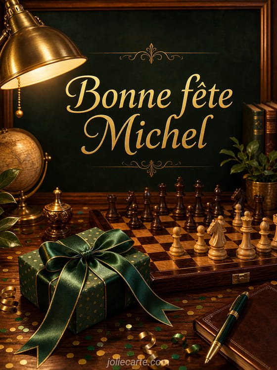 Carte bonne fête Michel