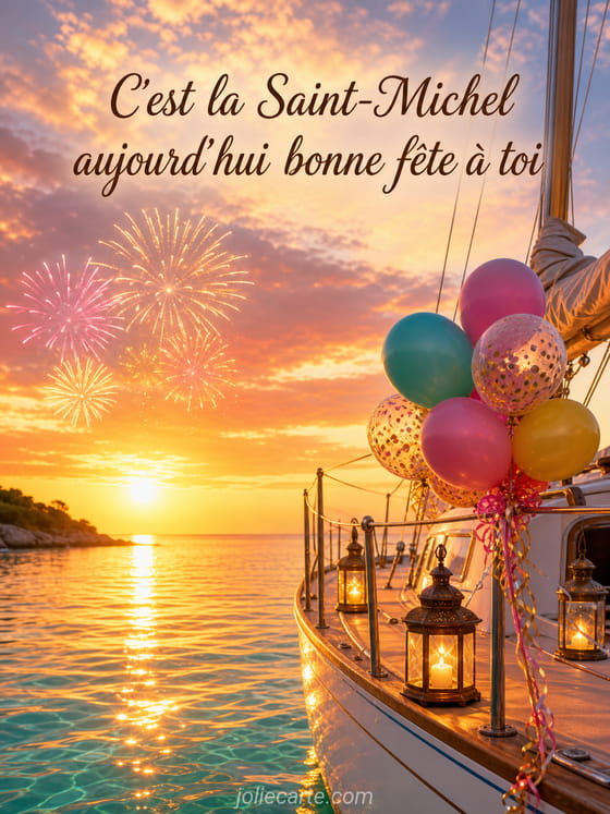 Carte bonne fête Michel