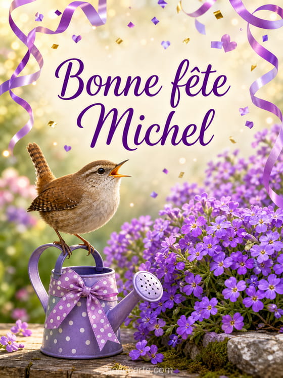 Carte bonne fête Michel