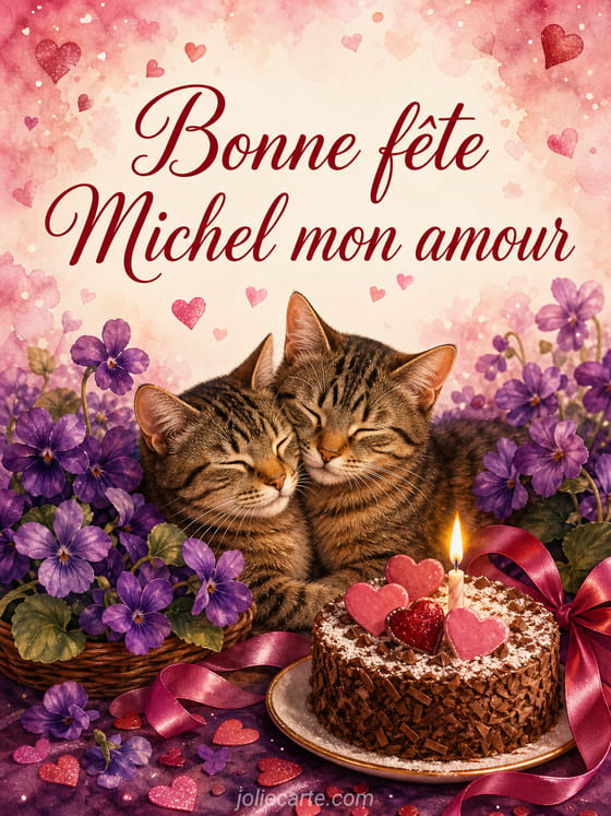 Carte bonne fête Michel