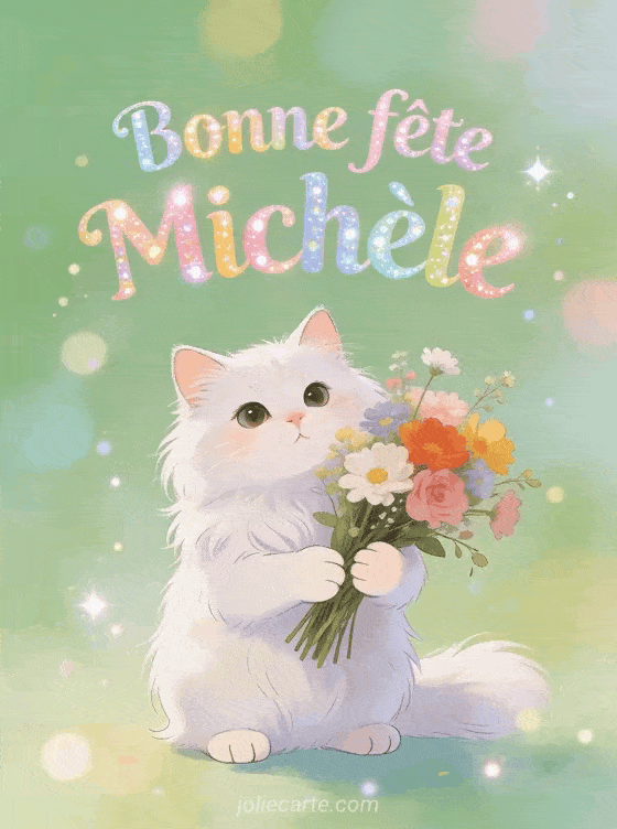 Bonne fête Michele - Michele gif bonne fete