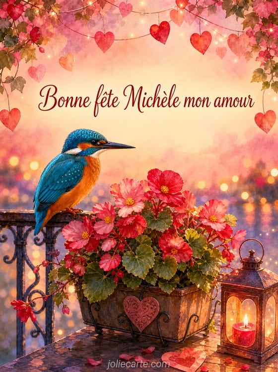 Carte bonne fĂȘte MichĂšle