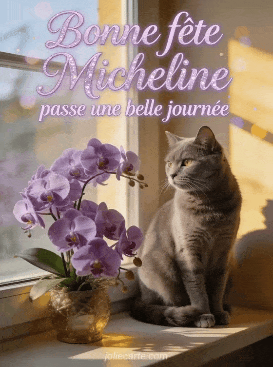 Bonne fête Micheline - Carte bonne fete micheline