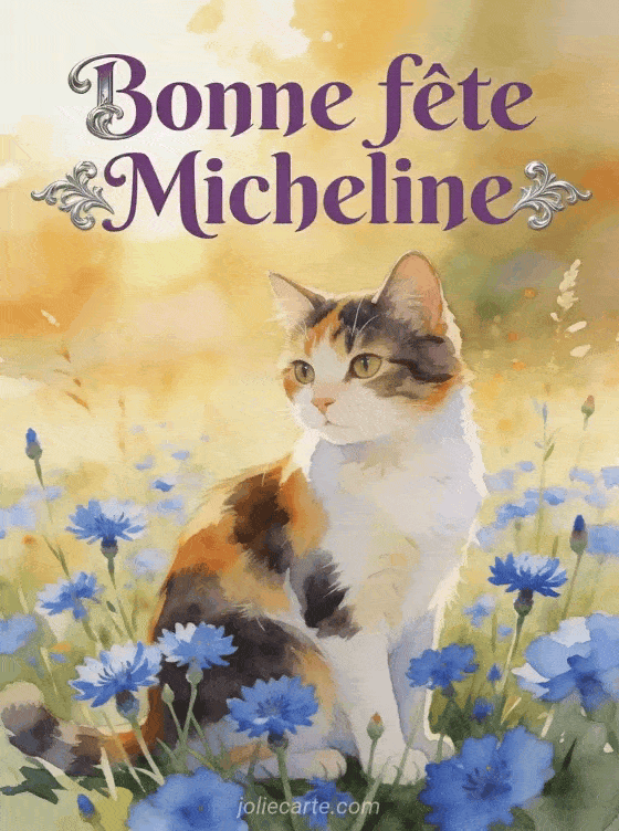 Bonne fête Micheline - Bonne fete micheline gif anime