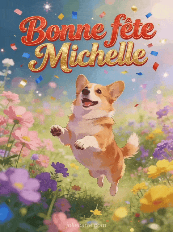 Bonne fête Michelle - Michelle gif bonne fete gratuit